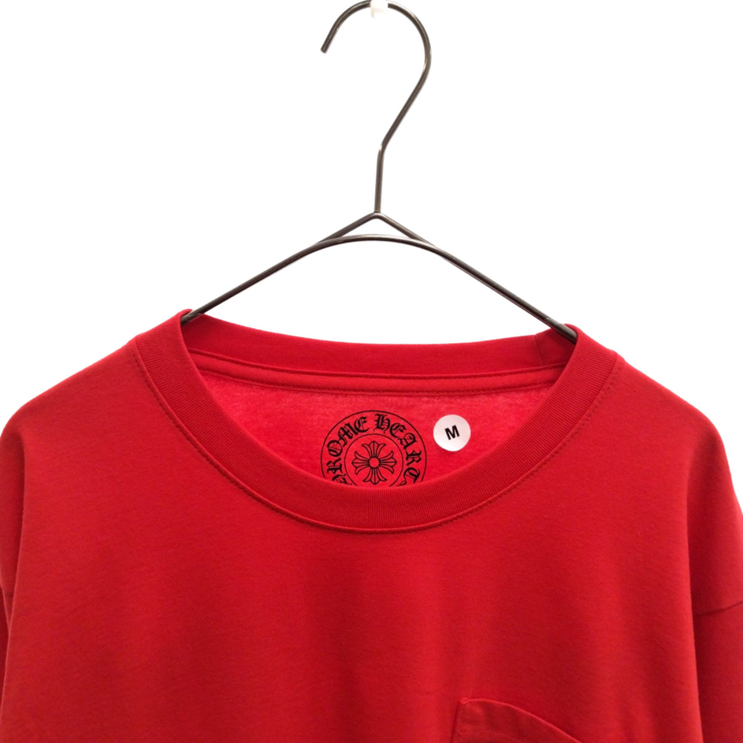 CHROME HEARTS クロムハーツ Red Back Scroll Logo LS Tee レッド