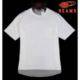 ビームス(BEAMS)の【BEAMS/ビームス】フェイクレイヤード 半袖Tシャツ ・ホワイト系・XL(Tシャツ/カットソー(半袖/袖なし))