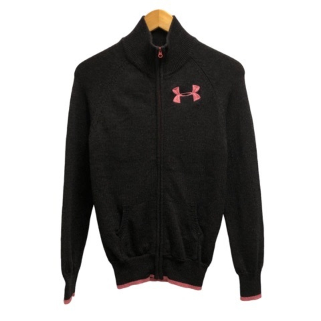 UNDER ARMOUR(アンダーアーマー)のアンダーアーマー UNDER ARMOUR ニット ジャケット グレー ピンク レディースのトップス(ニット/セーター)の商品写真