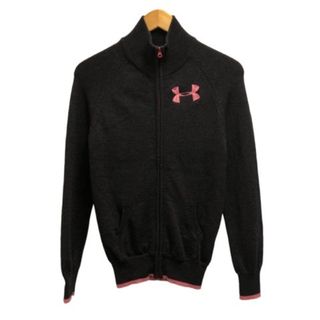 アンダーアーマー(UNDER ARMOUR)のアンダーアーマー UNDER ARMOUR ニット ジャケット グレー ピンク(ニット/セーター)