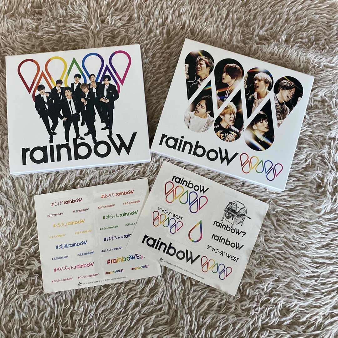 ジャニーズWEST(ジャニーズウエスト)のrainboW（初回盤A.B) エンタメ/ホビーのDVD/ブルーレイ(アイドル)の商品写真