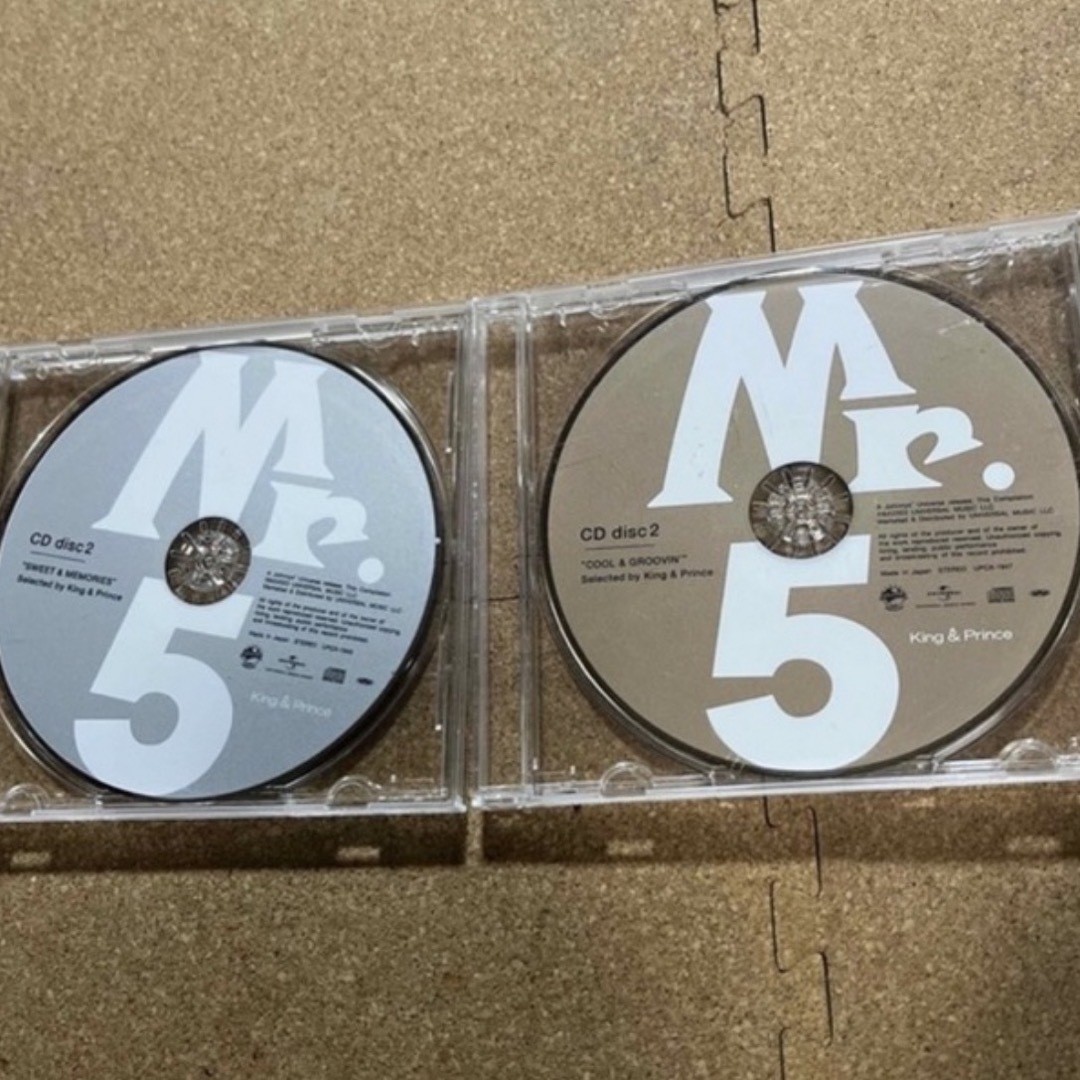 King & Prince ベストアルバムMr.5 初回限定盤A、Bディスク2