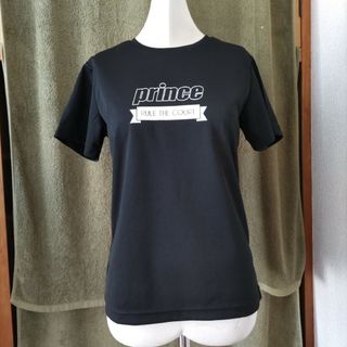 プリンス(Prince)のPrinceプリンス　半袖Ｔシャツ　トレーニングウェア　黒　レディースM(ウェア)