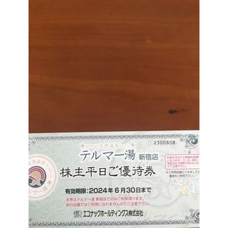 テルマー湯　平日優待券　株主優待　エコナック(その他)