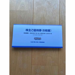 セントラルスポーツ株主優待券6枚綴【匿名配送】(フィットネスクラブ)