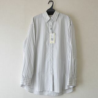 【新品】DES PRES(デプレ) コットンストライプオーバーサイズシャツ
