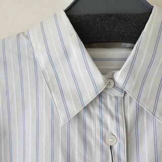【新品】DES PRESコットンストライプオーバーサイズシャツ
