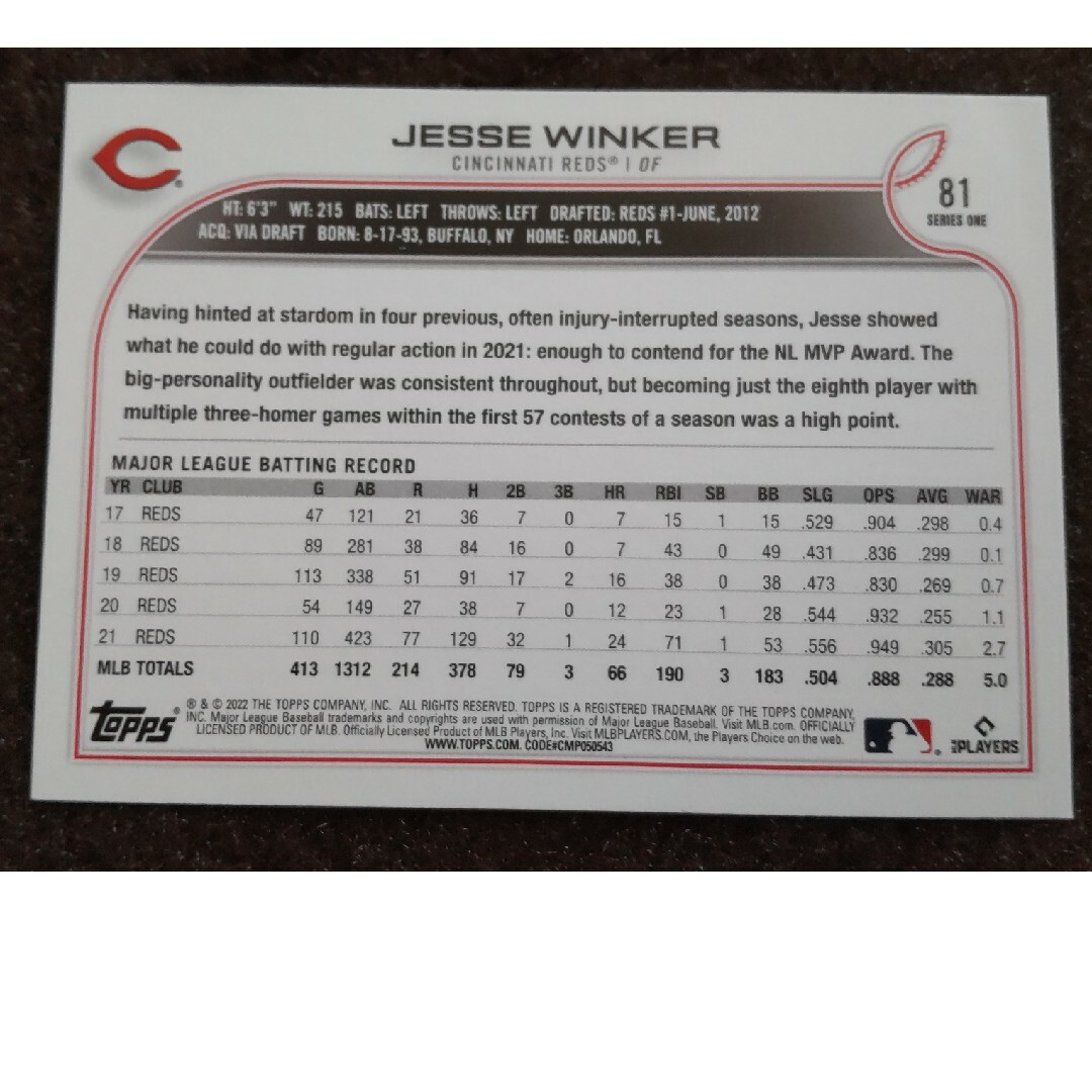MLB(メジャーリーグベースボール)のtopps MLBカード エンタメ/ホビーのトレーディングカード(その他)の商品写真