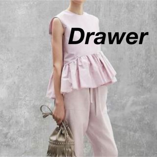 ドゥロワー drawer  シルクタフタ　ブラウス