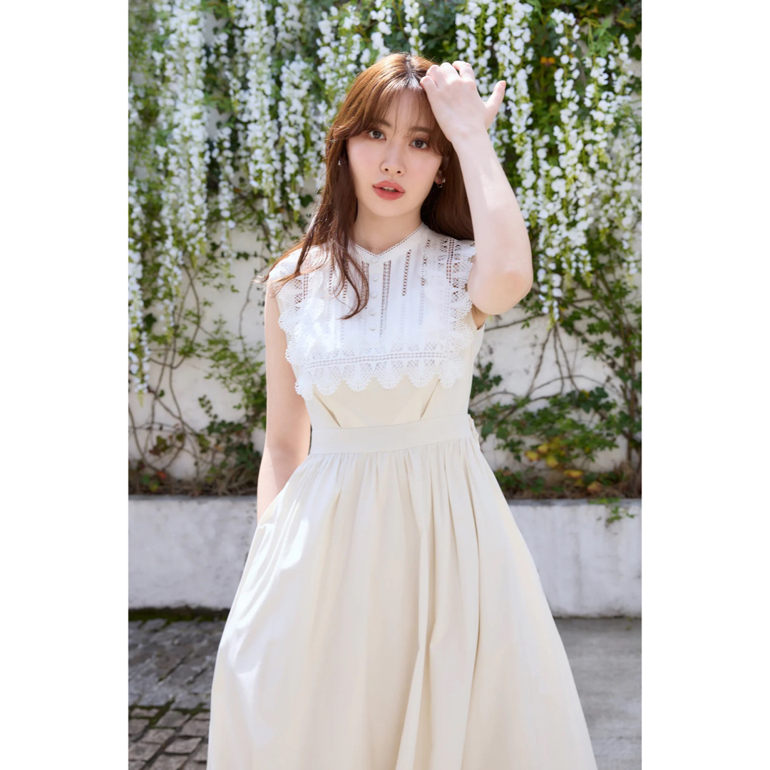 Grace Cotton-Blend Long Dress小嶋陽菜