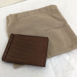 ボッテガヴェネタ(Bottega Veneta)のボッテガ ヴェネタ 財布 マネークリップ 札入れ クロコダイル 本革(マネークリップ)