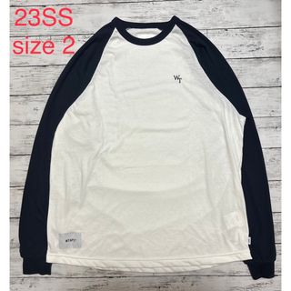 ダブルタップス(W)taps)の【美品】WTAPS ラグランLS Tee WH x NY 2(Tシャツ/カットソー(七分/長袖))