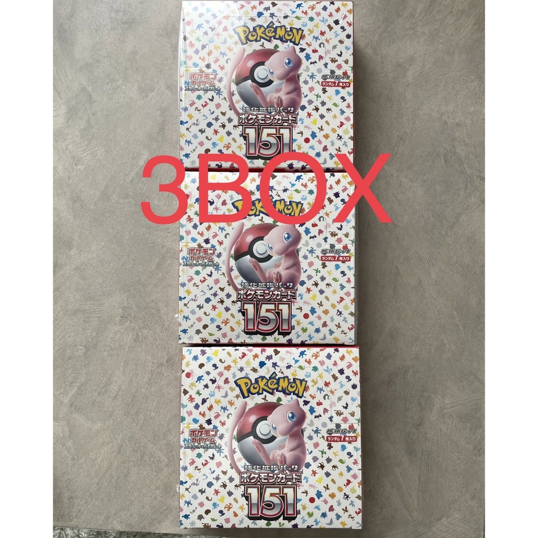 3BOX ポケモンカード ボックス151