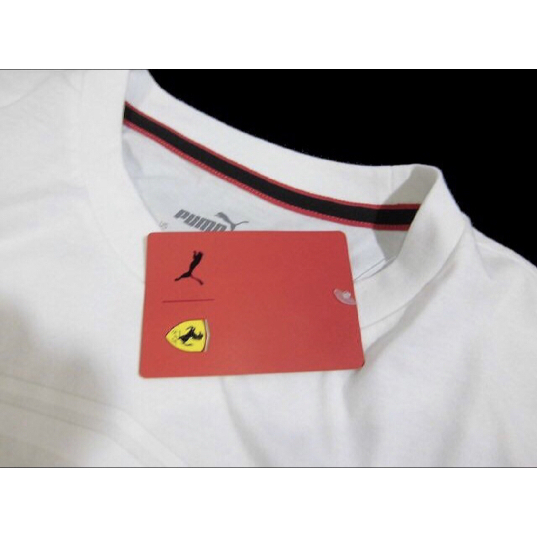 PUMA(プーマ)の【PUMA×Ferrari】フェラーリコラボTシャツ・ホワイト・メンズXXL相当 メンズのトップス(Tシャツ/カットソー(半袖/袖なし))の商品写真