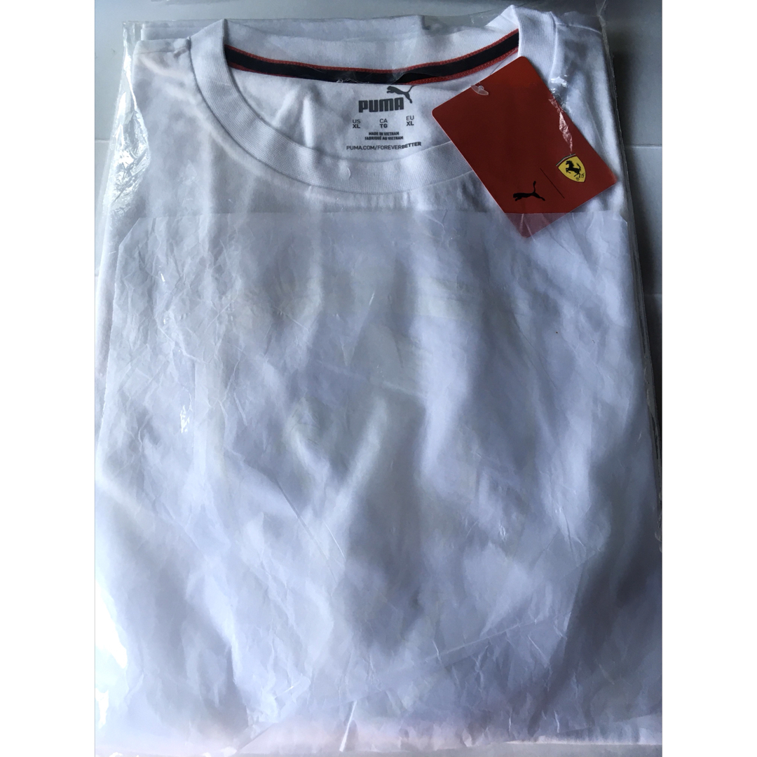 PUMA(プーマ)の【PUMA×Ferrari】フェラーリコラボTシャツ・ホワイト・メンズXXL相当 メンズのトップス(Tシャツ/カットソー(半袖/袖なし))の商品写真