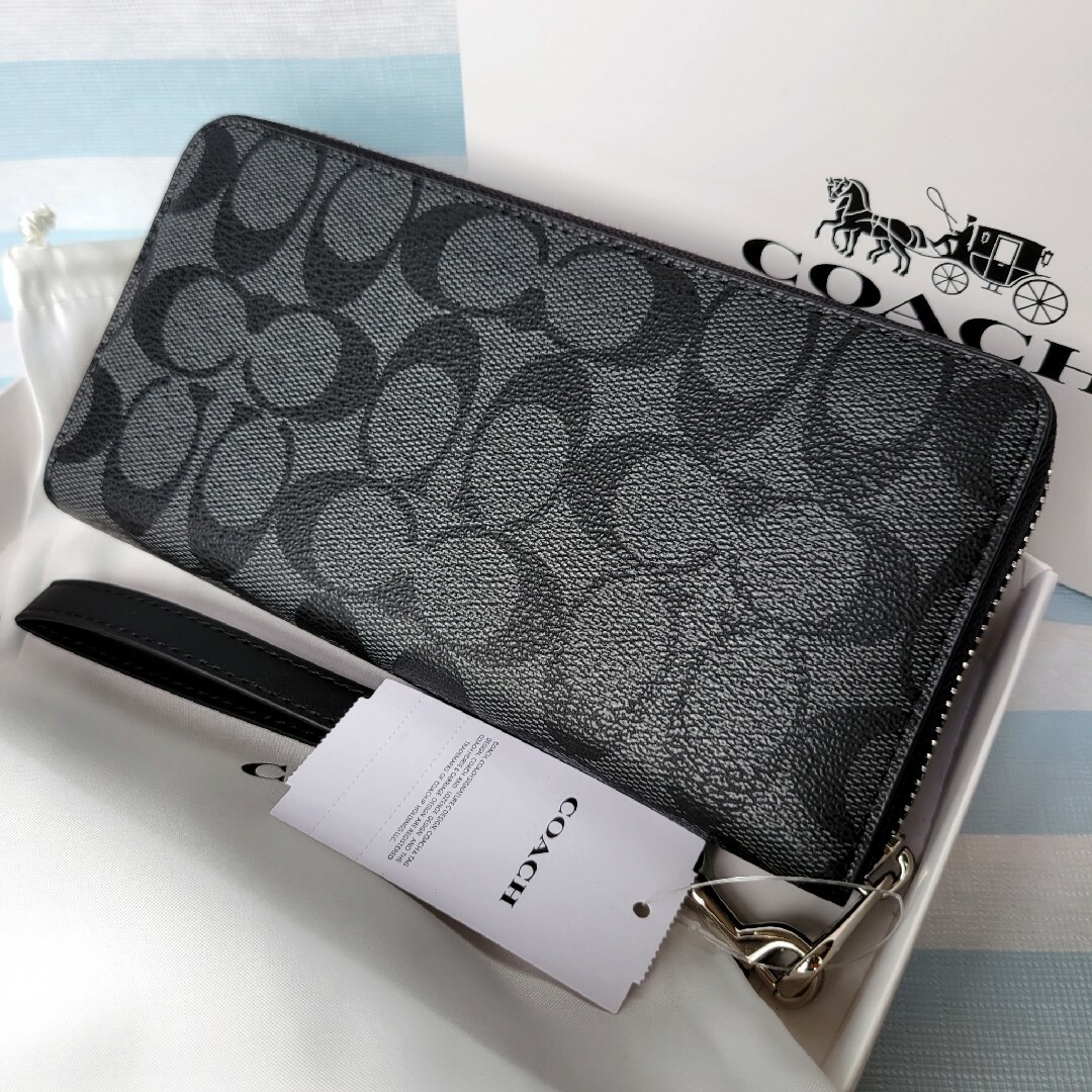 新品未使用】COACH コーチ 財布2点セット 長財布 折り財布 定番父の日