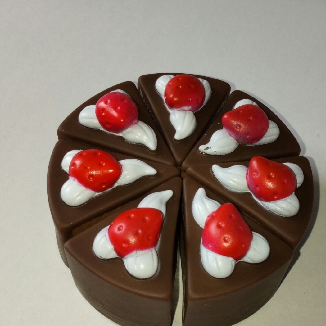 ソフビ ショートケーキ チョコ 祭 水遊び プール ぷかぷか おままごと