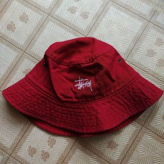 国内新品 NIKE stussy バケット ハット HAT 赤 RED レッド