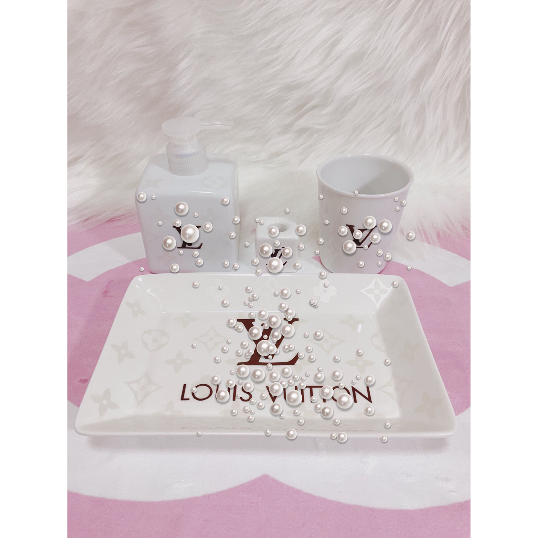 ⭐️ハンドメイド⭐️ソープディスペンサー&洗面グッズset 1