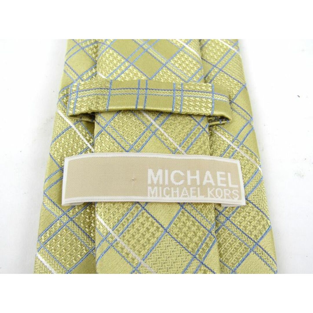 Michael Kors(マイケルコース)のマイケルコース ブランドネクタイ チェック柄 シルク メンズ イエロー Michael Kors メンズのファッション小物(ネクタイ)の商品写真