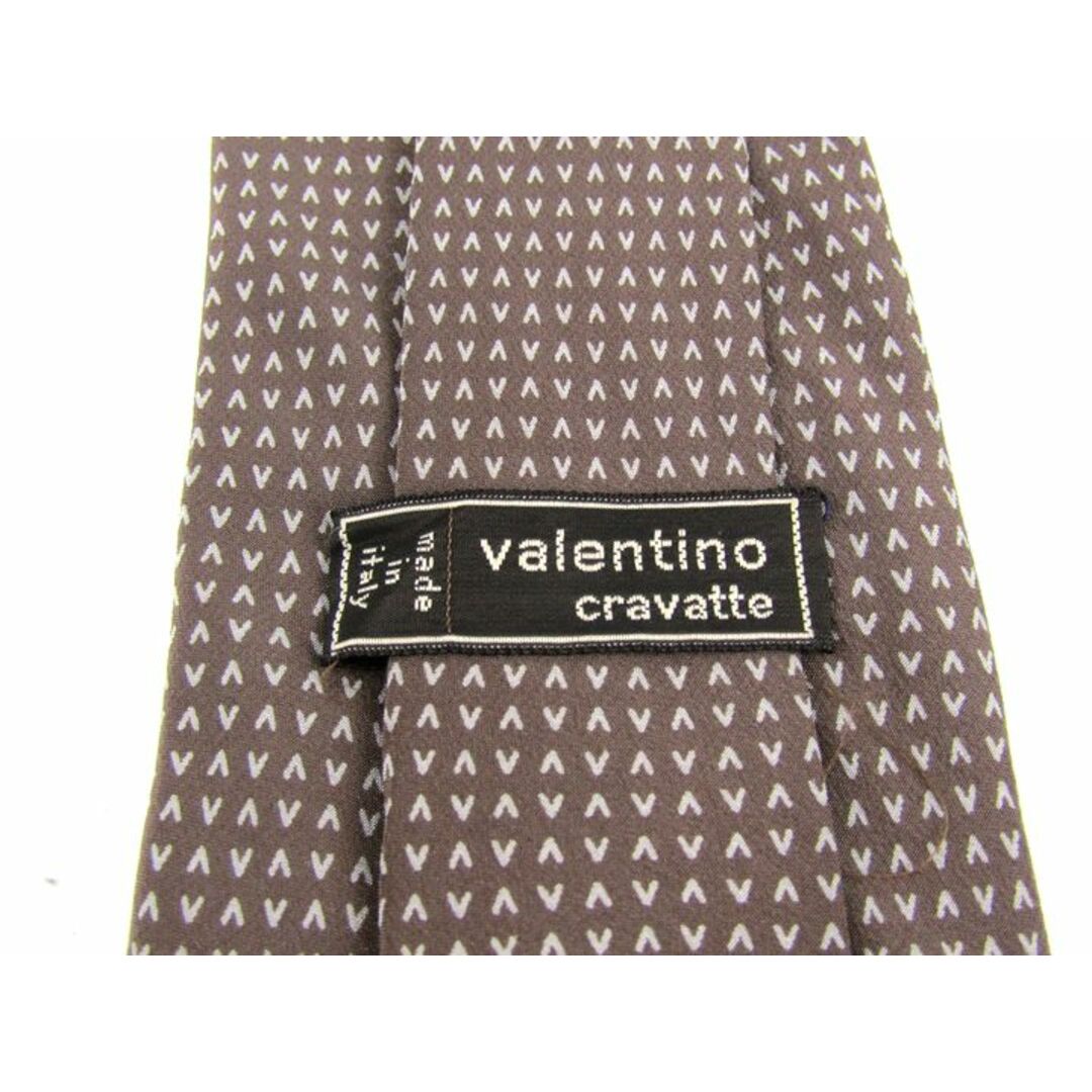 VALENTINO(ヴァレンティノ)のヴァレンチノ ブランドネクタイ 総柄 ロゴグラム柄 シルク イタリア製 メンズ ブラウン Valentino メンズのファッション小物(ネクタイ)の商品写真