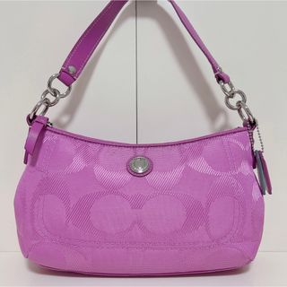 コーチ(COACH) シグネチャー ショルダーバッグ(レディース)(パープル