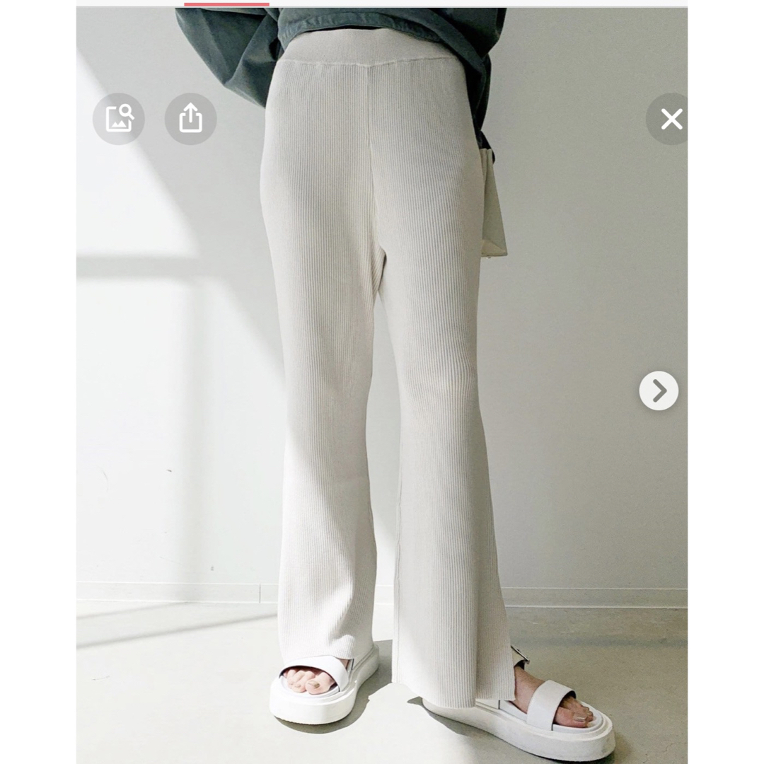 L'Appartement DEUXIEME CLASSE(アパルトモンドゥーズィエムクラス)のyou☆様　アパルトモン　Slit Rib Pants レディースのパンツ(カジュアルパンツ)の商品写真