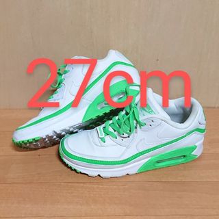 ナイキ(NIKE)のナイキ × アンディフィーテッド 27cm 白 緑 エアマックス90(スニーカー)