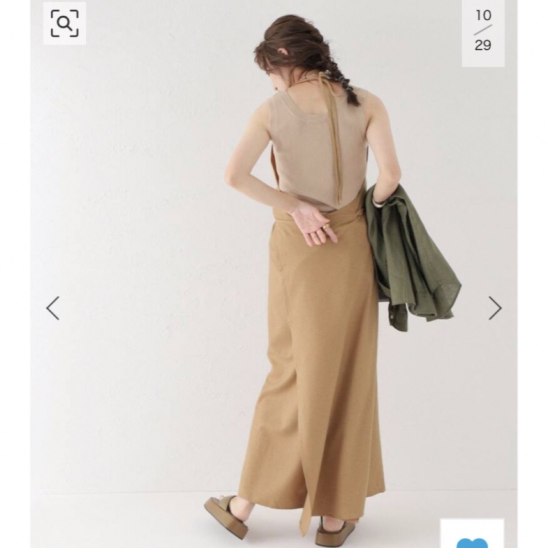 UNITED ARROWS(ユナイテッドアローズ)のBASERANGE APRON DRESS：ワンピース レディースのワンピース(ロングワンピース/マキシワンピース)の商品写真