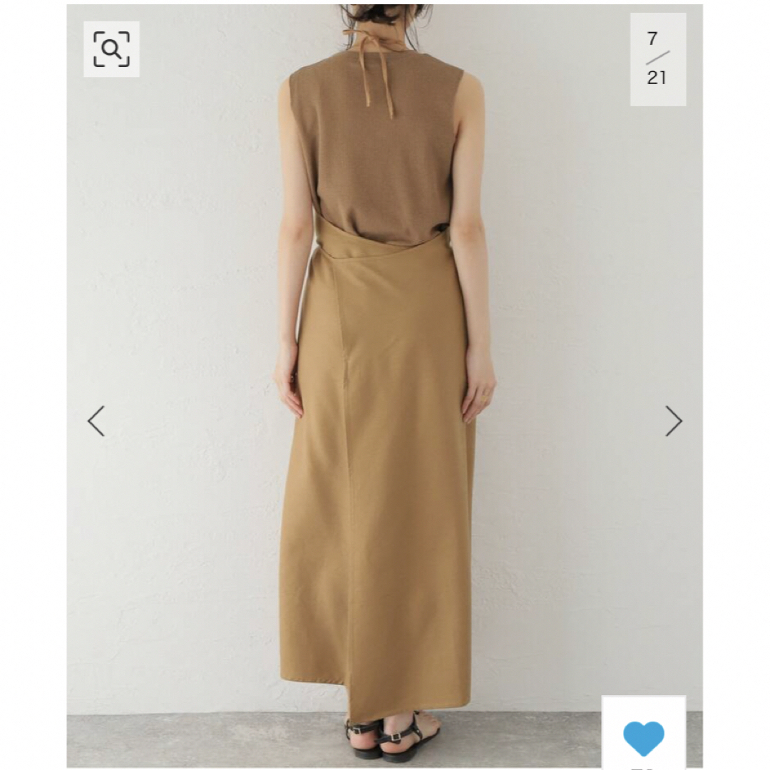 UNITED ARROWS(ユナイテッドアローズ)のBASERANGE APRON DRESS：ワンピース レディースのワンピース(ロングワンピース/マキシワンピース)の商品写真