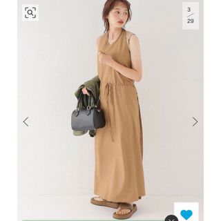 ユナイテッドアローズ(UNITED ARROWS)のBASERANGE APRON DRESS：ワンピース(ロングワンピース/マキシワンピース)