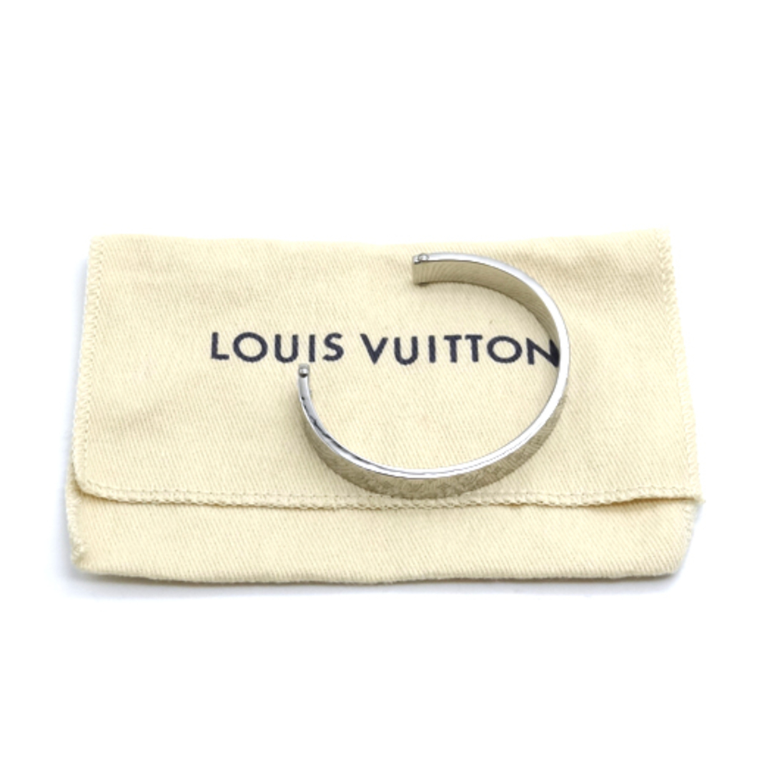 ルイ ヴィトン マンシェット・モノグラム ボールド ブレスレット バングル メタル シルバー M00682 ジュエリー LOUIS VUITTON