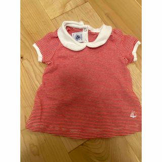 プチバトー(PETIT BATEAU)のプチバトー　シャツ　6m(Ｔシャツ)