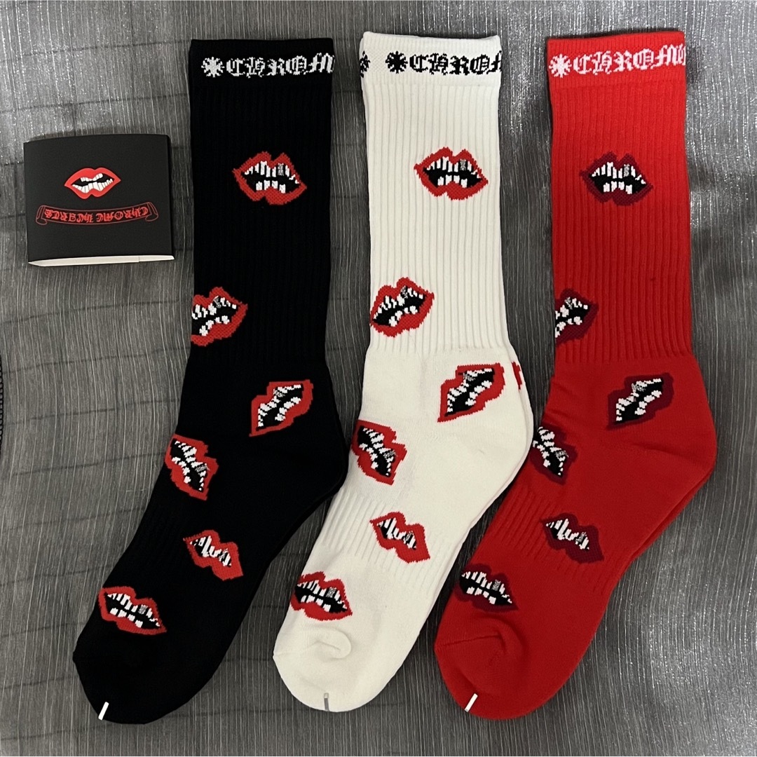 CHROME HEARTS(クロムハーツ) ソックス3足 【現金特価】 - レッグウェア CHROME HEARTS(クロムハーツ) ソックス3足 【現金特価】 - レッグウェア