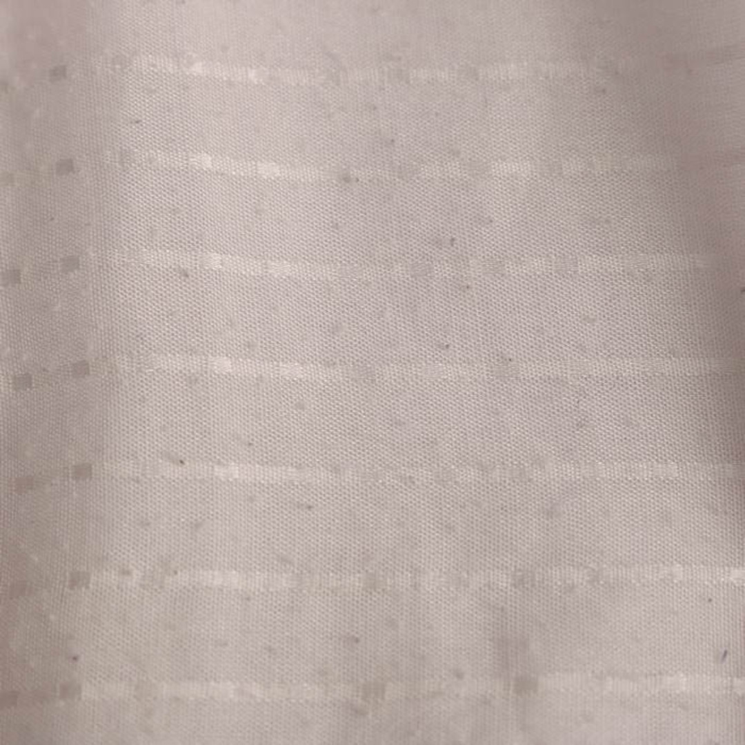 23区(ニジュウサンク)の23区 半袖Tシャツ ボーダー シアースリーブ ラウンドネック トップス ブラウス 日本製 レディース 38サイズ ホワイト 23ku レディースのトップス(Tシャツ(半袖/袖なし))の商品写真