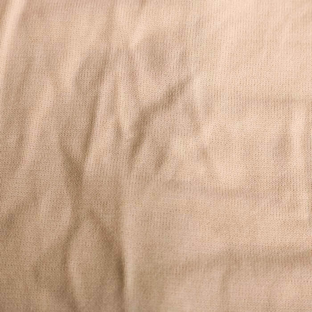 Max Mara(マックスマーラ)のマックスマーラ 半袖Tシャツ モックネック 無地 トップス カットソー ストレッチ M相当 レディース ﾌﾘｰサイズ ベージュ MAX MARA レディースのトップス(Tシャツ(半袖/袖なし))の商品写真