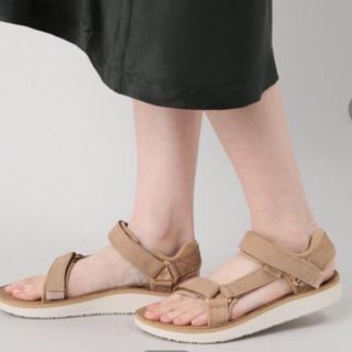 テバ(Teva)のTeva テバ 　サンダル　スエード　レザー　23cm  ベージュ　レディース(サンダル)