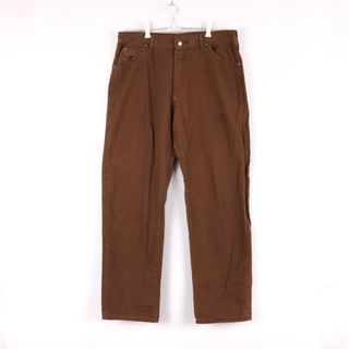 ディッキーズ(Dickies)のディッキーズ ワークパンツ ペインターパンツ ワンポイントロゴ ボトムス コットン 大きいサイズ メンズ 36×34サイズ ブラウン Dickies(その他)