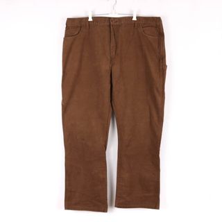 ディッキーズ(Dickies)のディッキーズ ワークパンツ ペインターパンツ ボトムス ワンポイントロゴ コットン 大きいサイズ メンズ 42×32サイズ ブラウン Dickies(その他)