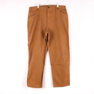 ディッキーズ(Dickies)のディッキーズ ワークパンツ ペインターパンツ ワンポイントロゴ コットン ボトムス 大きいサイズ メンズ 38×32サイズ カーキ Dickies(その他)