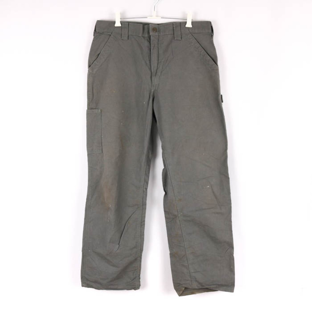 ベストセラー Carhartt USA製 革ロゴ ペインターパンツ ダンガリー