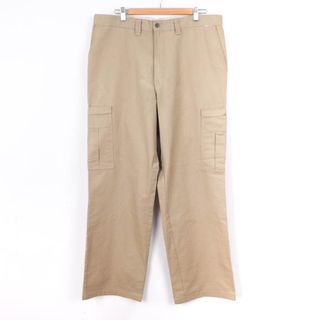 ディッキーズ(Dickies)のディッキーズ ワークパンツ ペインターパンツ ロゴ ボトムス 大きいサイズ アメリカ古着 メンズ 36ULサイズ ベージュ Dickies(その他)