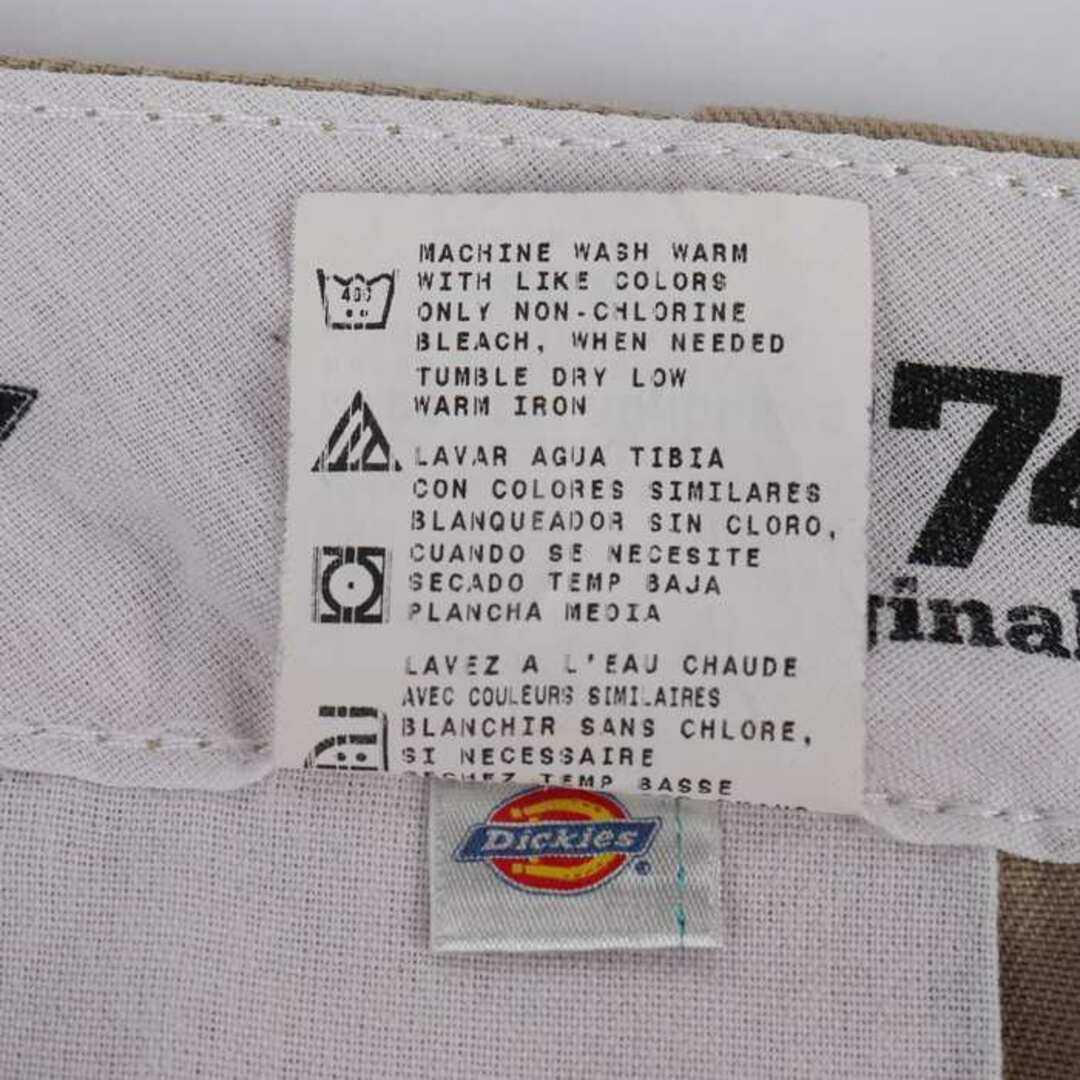 ディッキーズ ワークパンツ ペインターパンツ オリジナルフィット ストレート ロゴ 大きいサイズ メンズ 36×30サイズ ベージュ Dickies
