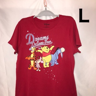 ディズニー(Disney)のDisney プリントtシャツ Ｌ(Tシャツ(半袖/袖なし))