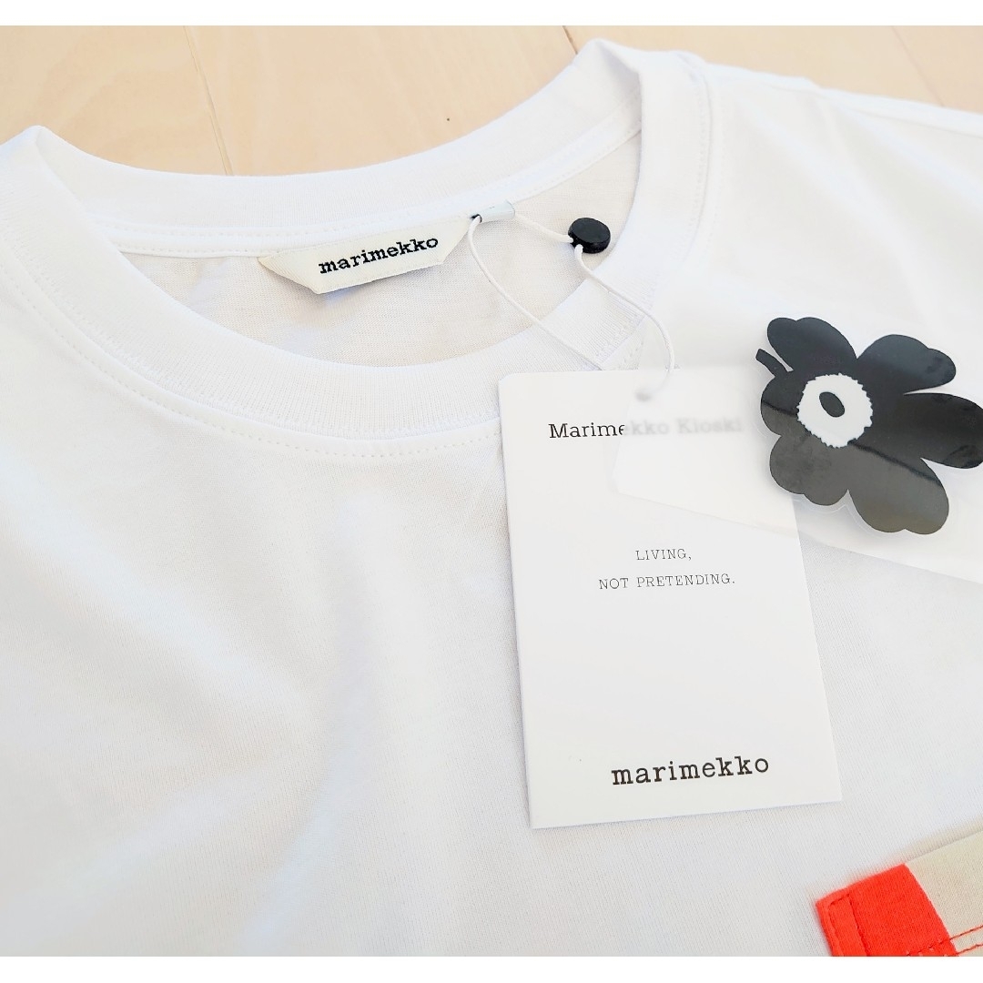 marimekko(マリメッコ)の新品タグシール付★marimekko マリメッコ オーバーサイズ 半袖 Tシャツ レディースのトップス(Tシャツ(半袖/袖なし))の商品写真