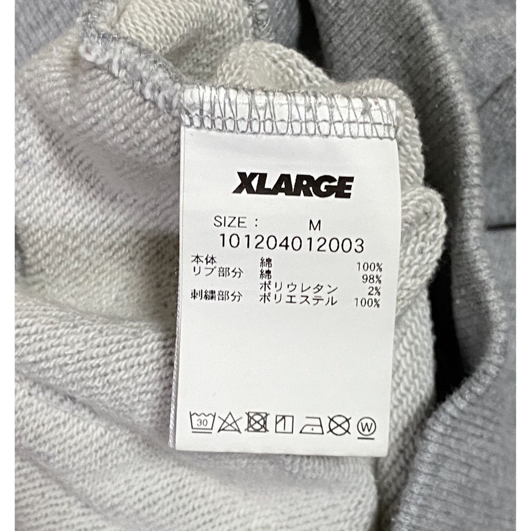 美品　XLARGE グレー　パーカー　サイズM フード付き 5