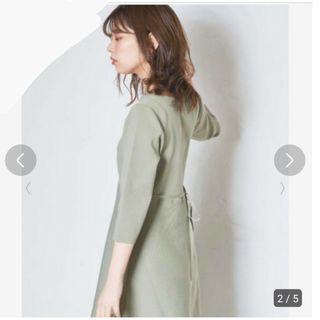 ナチュラルクチュール(natural couture)の美シルエットポリニットワンピース　ナチュラルクチュール(ロングワンピース/マキシワンピース)