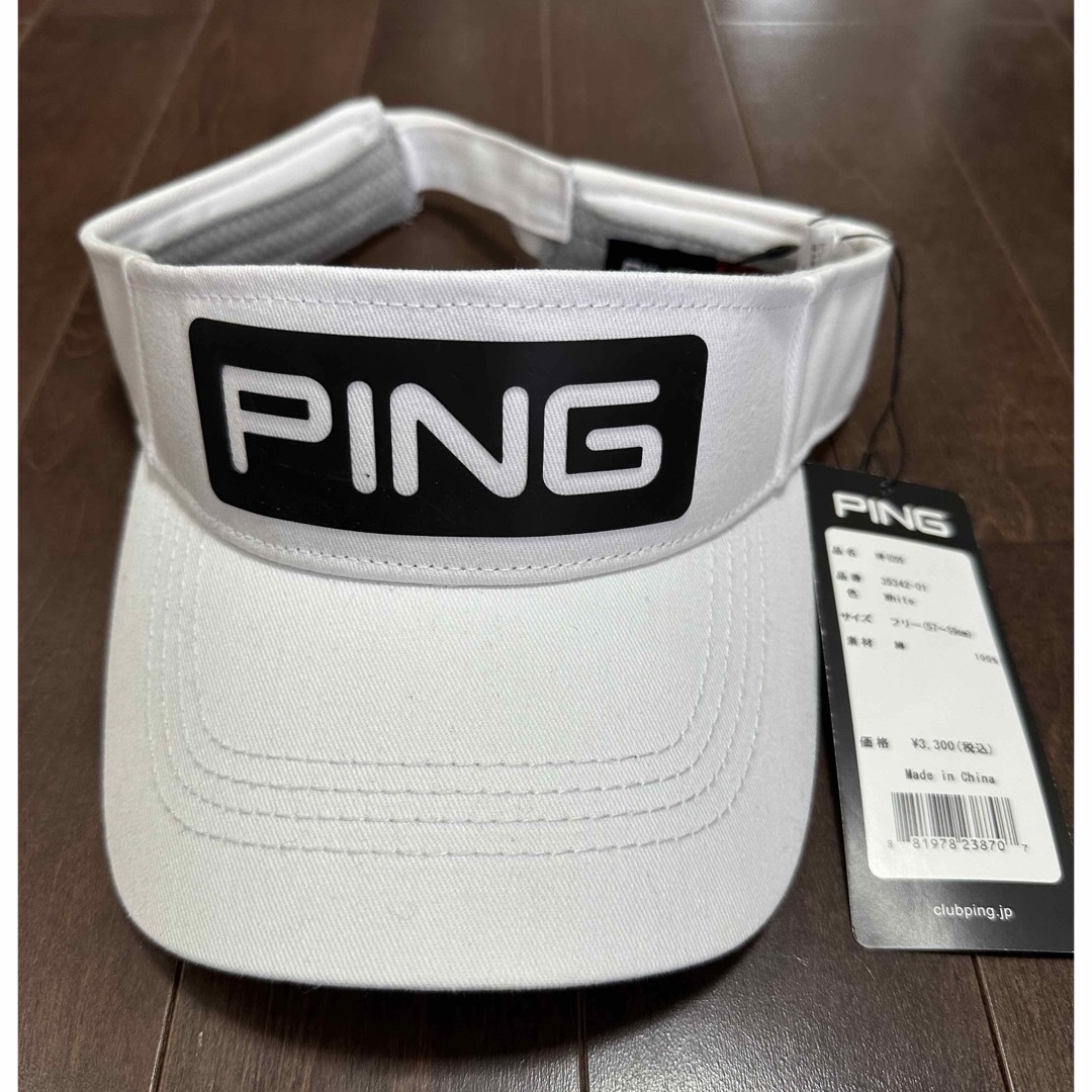 PING(ピン)のPING 新品バイザー スポーツ/アウトドアのゴルフ(その他)の商品写真