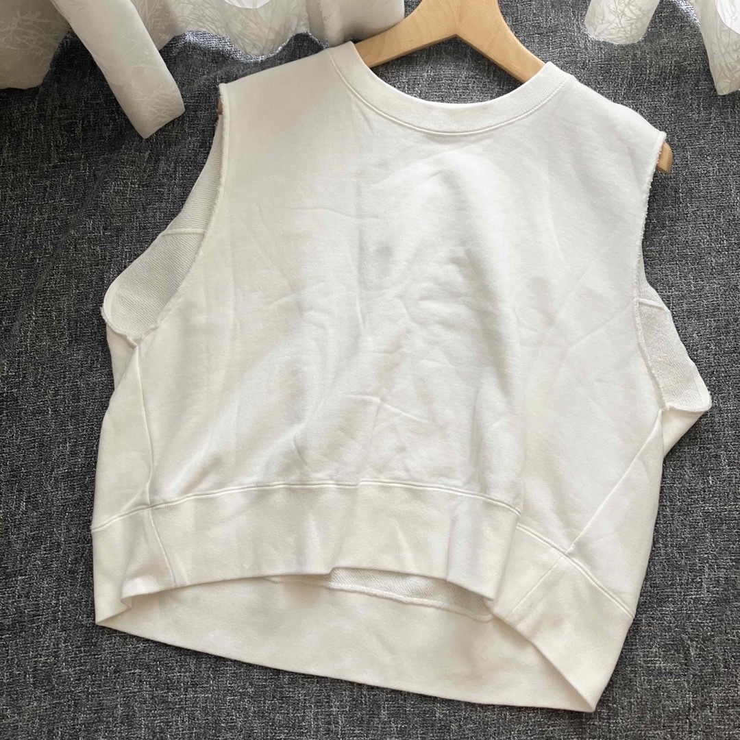 DRESSLAVE ドレスレイブ コットンウラケタンクトップ ホワイト 38