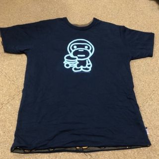 アベイシングエイプ(A BATHING APE)のAPE BABY MILOリバーシブルTシャツL(Tシャツ/カットソー(七分/長袖))